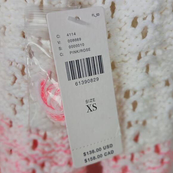 Anthropologie SZ XS Faustia Dip Dyed Cardigan Cotton Linen Blend $138 NWT - Picture 3 of 7